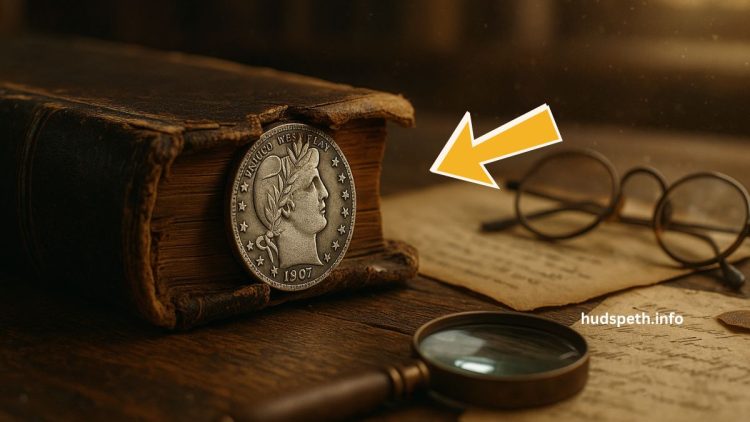 1907 Barber Quarter Hidden In Book Spine Breaks $80,000 Auction Record