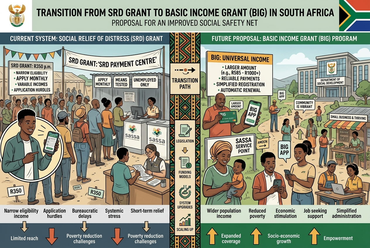 SASSA SRD Grant Set to Transition Into Basic Income Grant